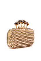 Spider Jewelled Four Ring Box Clutch